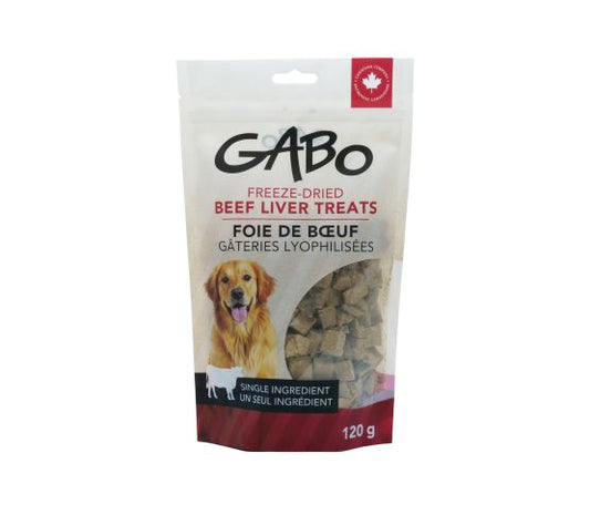 Gabo, Gâteries Lyophilisées Pour Chien - Foie De Boeuf, Sac De 120g