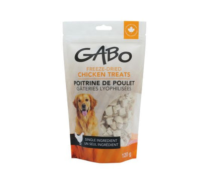 Gabo, Gâteries Lyophilisées Pour Chien - Poitrine De Poulet, Sac De 120g
