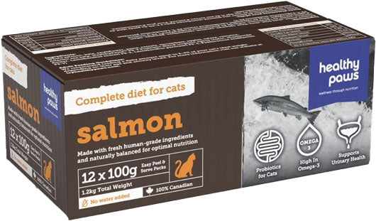 Healthy Paws – Repas complet pour chat – Saumon