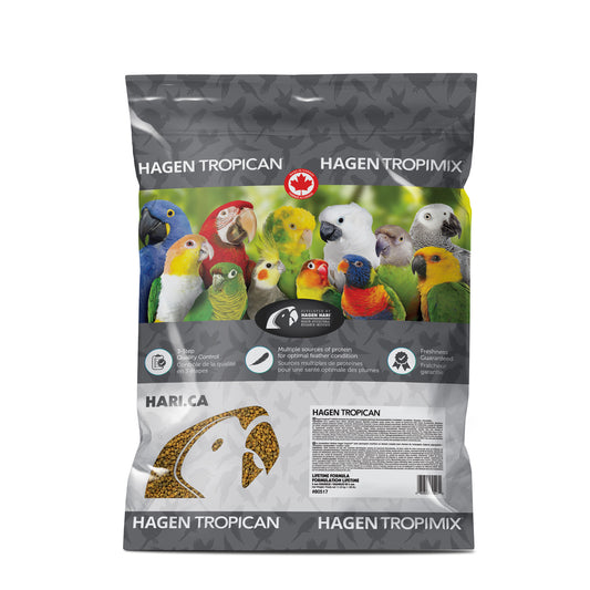 Aliment Lifetime Tropican pour perruches calopsittes, granulés de 2 mm, 11,34 kg (25 lb)