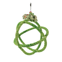 Jouet d’enrichissement SMART.PLAY HARI pour perroquets, satellite en cordes, grand