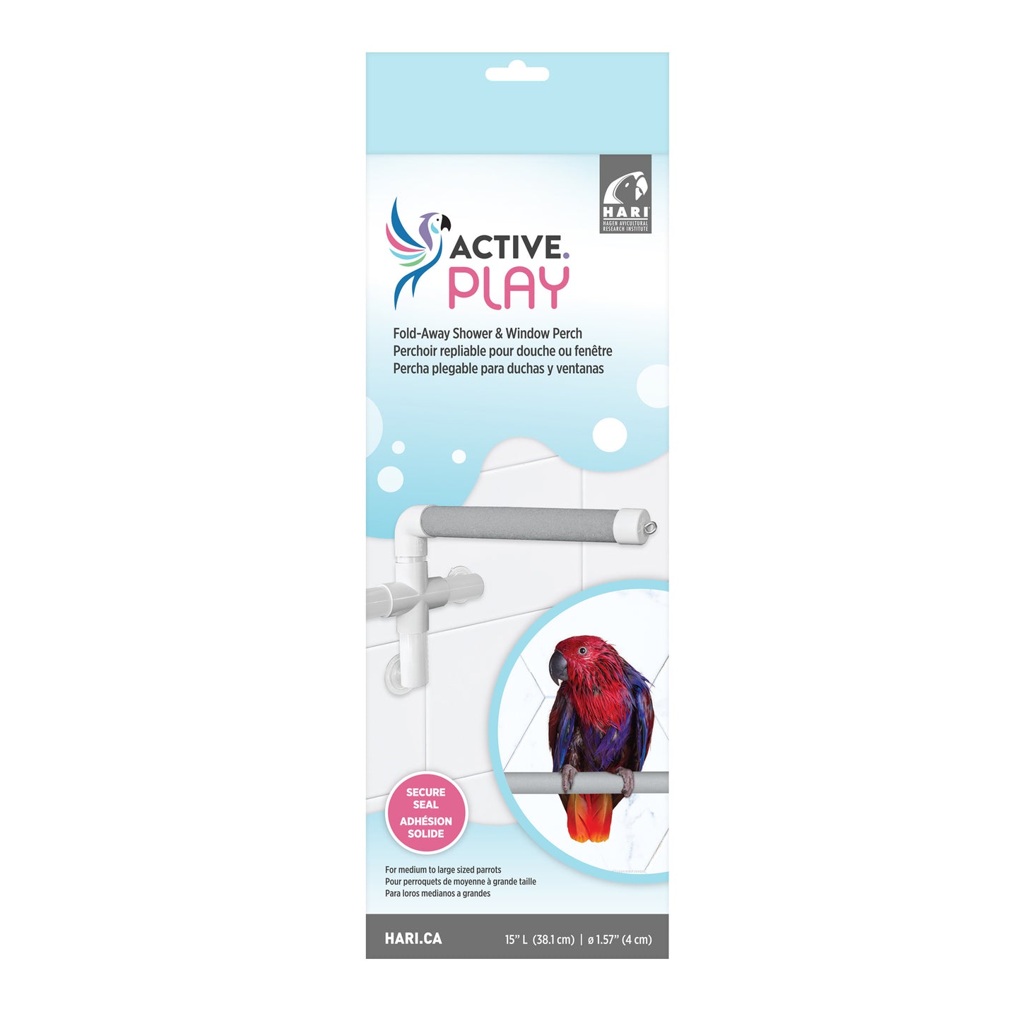 Perchoir repliable pour douche ou fenêtre ACTIVE.PLAY HARI