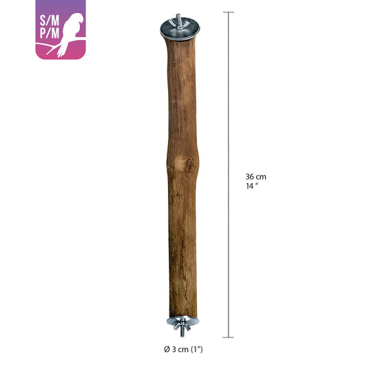 Perchoir de coin HARI en rotin, L. 36 cm (14 po), diam. 3 cm (1 po)