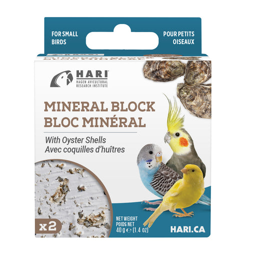 Blocs minérau x HARI, avec coquilles d’huîtres, 40 g, paquet de 2