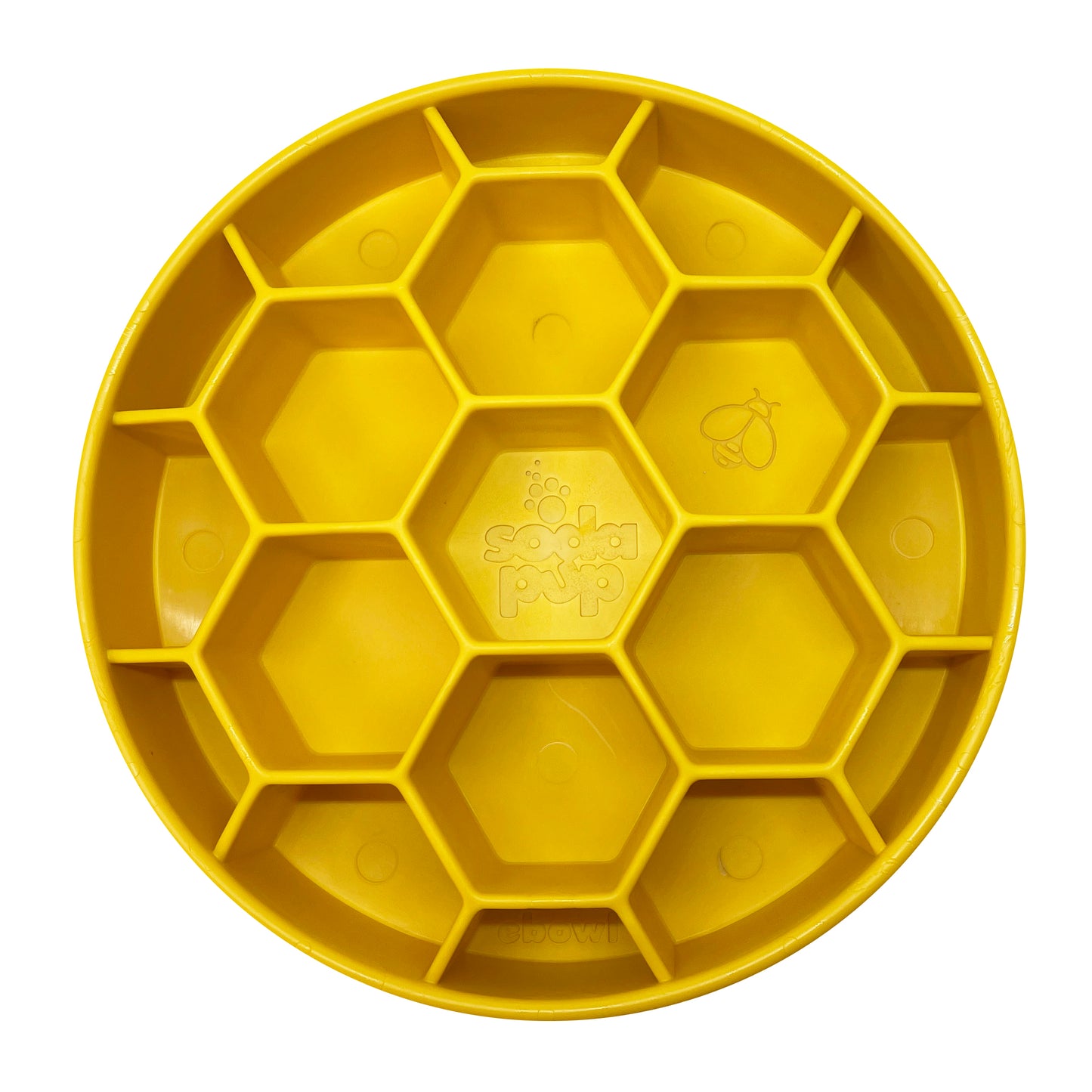 SodaPup eBowl Honeycomb - Jaune