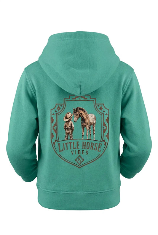 Horse Vibes Hoodie little horse vibes - TURQUOISE