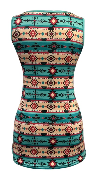 Horse Vibes  Camisole West à dos aztèque turquoise ou bourgogne