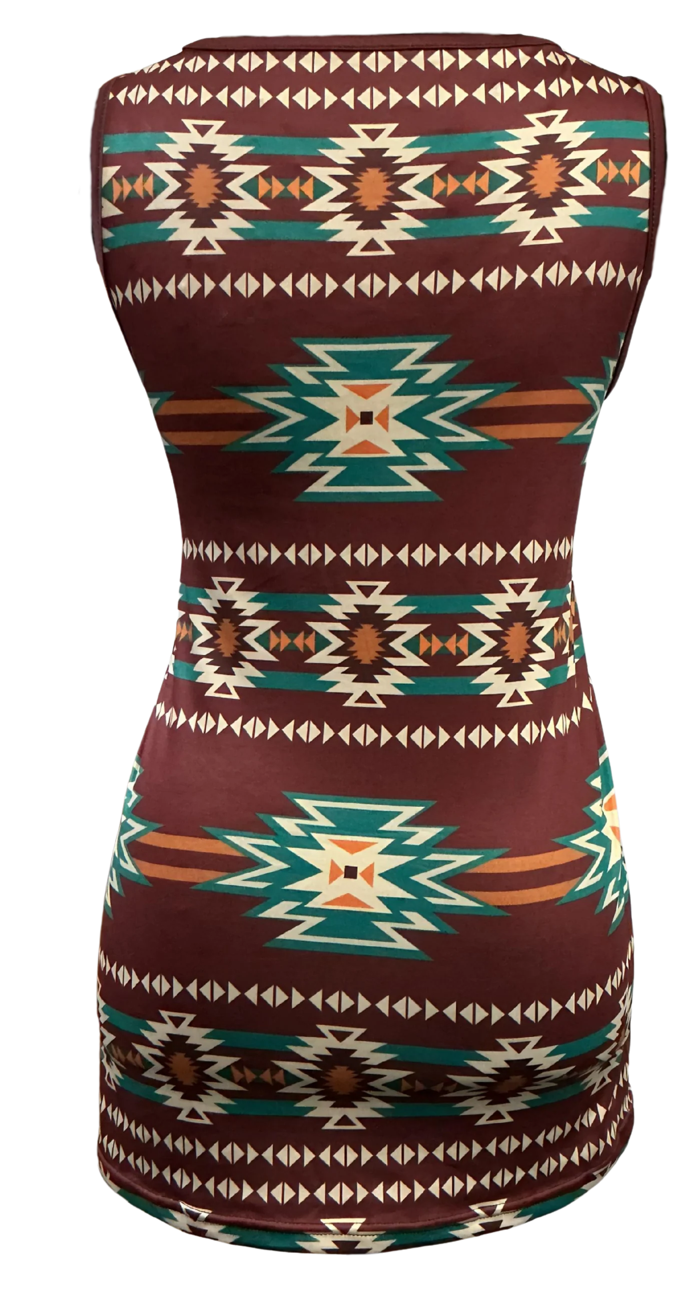 Horse Vibes  Camisole West à dos aztèque turquoise ou bourgogne