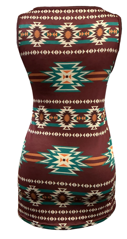 Horse Vibes  Camisole West à dos aztèque turquoise ou bourgogne