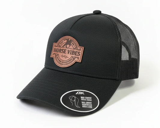 Horse Vibes  Casquette Authentique « ponytail » noire pour femme
