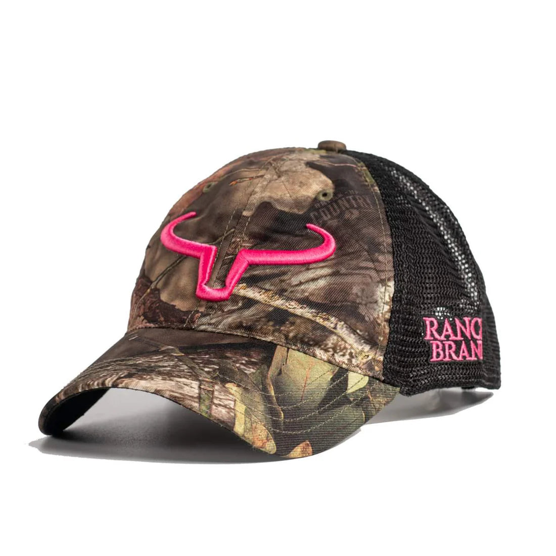 Rancher Hunting Camo & Mesh Noir Logo Rose