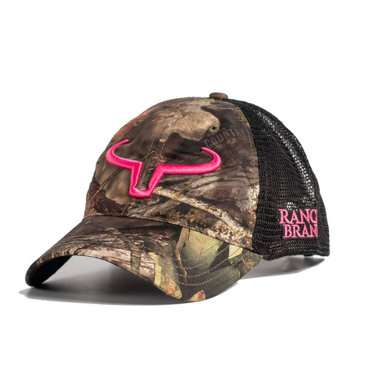 Rancher Hunting Camo & Mesh Noir Logo Rose