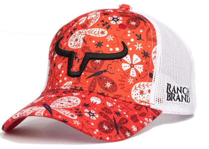 Ranch Brand Casquette Ponytail Femme, Mesh avec Logo