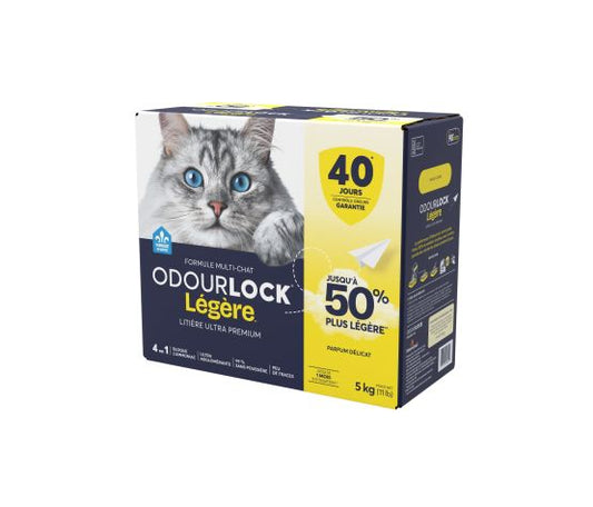 OdourLock Légère – Litière agglomérante Ultra Premium 5 kg