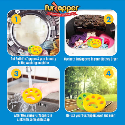 Furzapper Enlève poils Paquet de 2