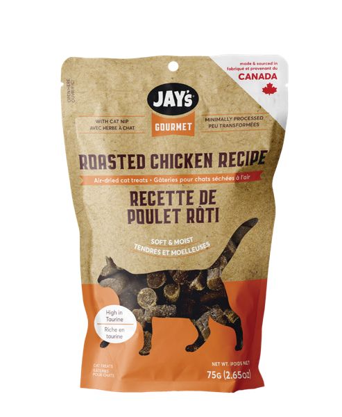 Jay's Gourmet, Gâteries Pour Chat, Poulet Rôti 75gr