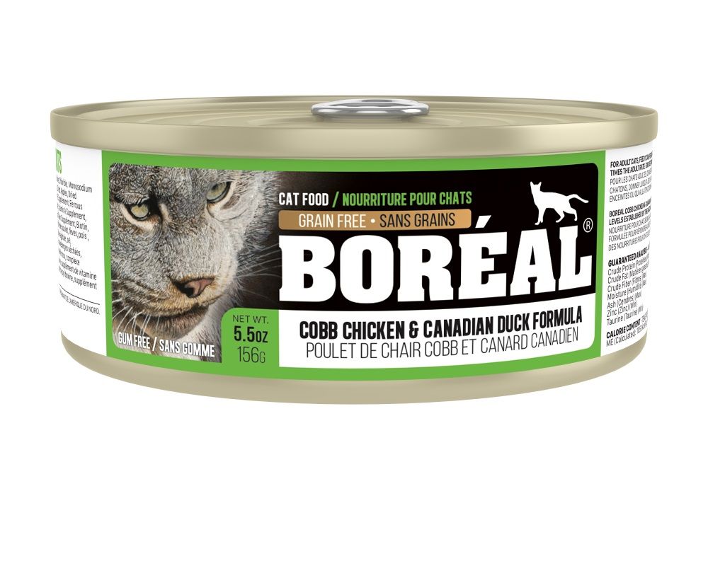 Boréal Conserve Pour Chat, Poulet Cobb & Canard Canadien 156gr