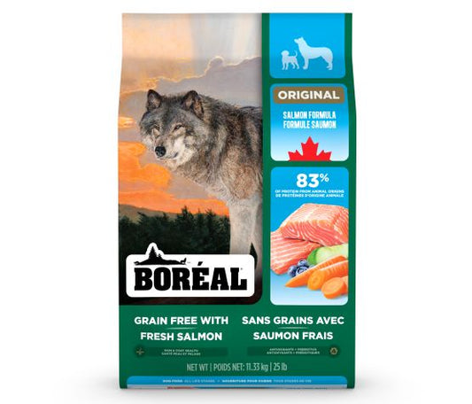 Boréal Original, Nourriture Pour Chien - Sans Grains, Saumon Sauvage 11,36kg