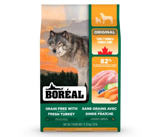 Boreal Chien Sans Grain Dinde 11.36Kg