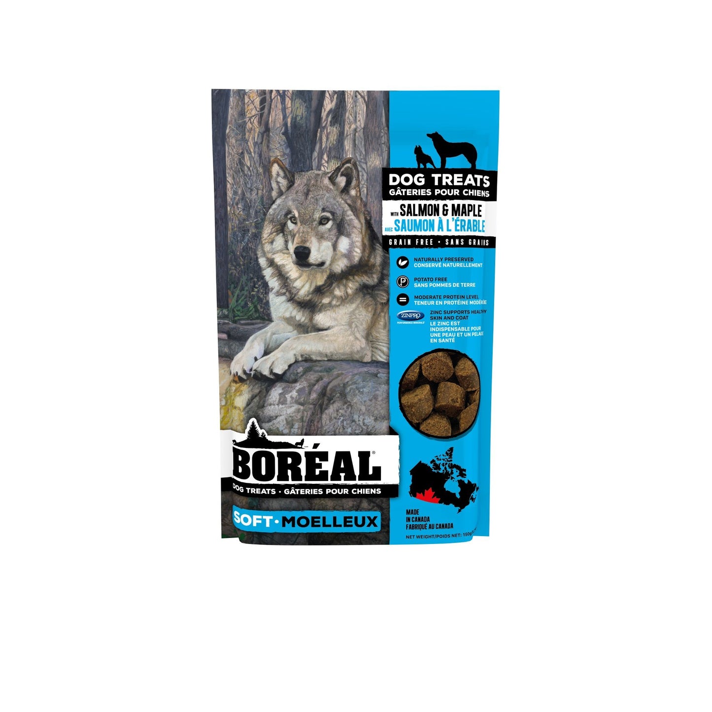 Boréal Gâteries Tendres Pour Chien, Saumon Et érable 150gr