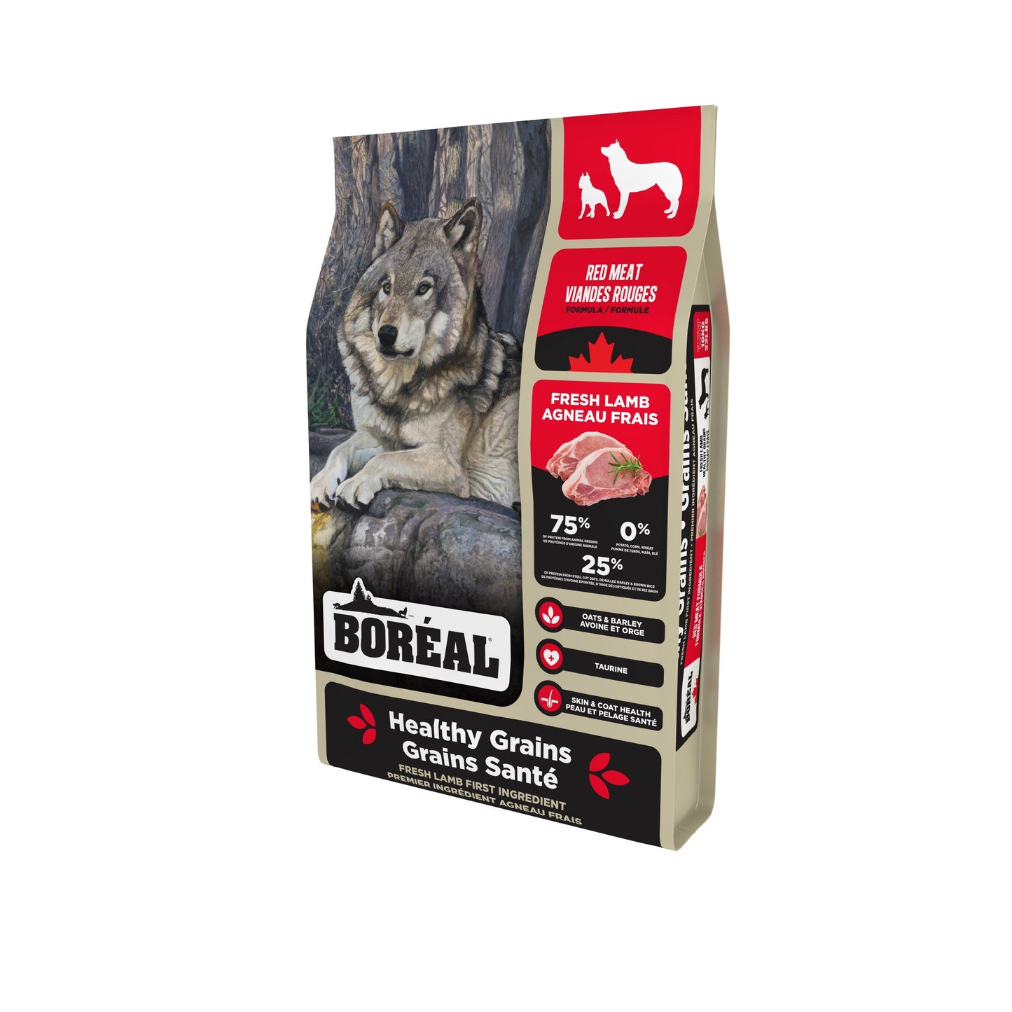 Boréal Grains Santé, Nourriture Pour Chien - Viande Rouge 10kg