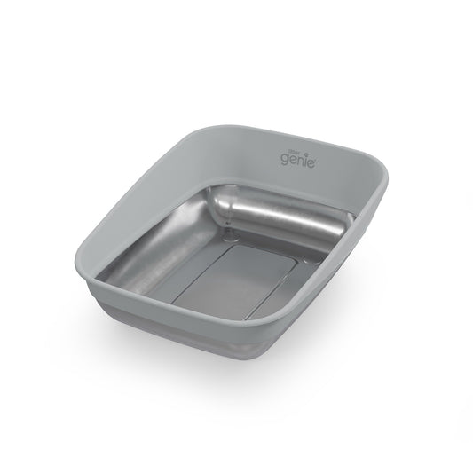 Litter Genie, Platinum - Bac à Litière, Avec Fond Fait D'acier Inoxydable
