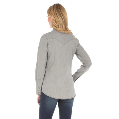 Wrangler Chemise pour Femme Grise
