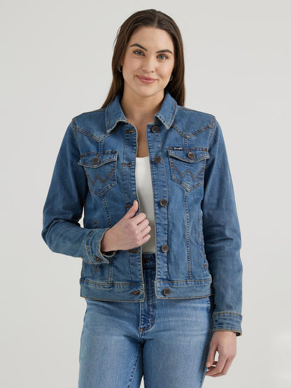 Veste de mode Wrangler® Western - Denim foncé