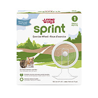 Roue d’exercice SPRINT 1 Living World, blanche avec support en métal