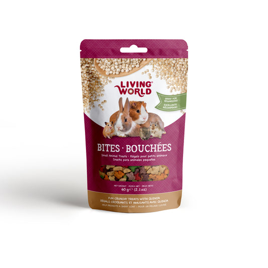 Bouchées Living World avec quinoa pour petits animaux, 60 g (2,1 oz)