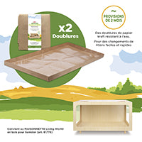 Doublures de rechange pour habitat MAISONNETTE Living World, paquet de 2