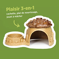 Cachette comestible Living World, Maisonnette, brune, 230 g