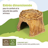 Cachette comestible Living World, Souche d’arbre, brune, 150 g