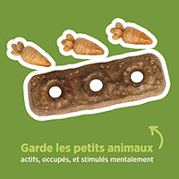 Jouet à mâcher comestible Living World, Lit de carottes, multicolore, 140 g