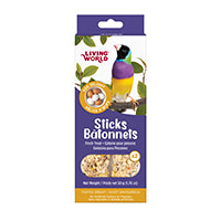 Bâtonnets Living World, gâteries pour pinsons, œufs, paquet de 2, 50 g (1,76 oz)