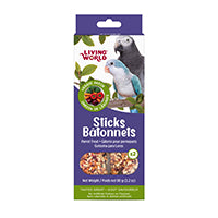 Bâtonnets Living World, gâteries pour perroquets, légumes, paquet de 2, 90 g (3,2 oz)