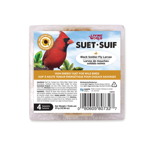 Suif Living World pour oiseaux sauvages avec morceaux de graines de tournesol, 311 g (10,96 oz)