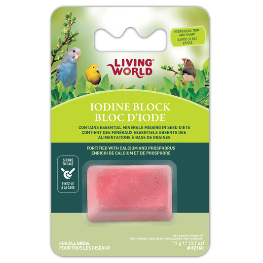 Bloc d’iode Living Word pour oiseaux, petit, 19 g (0,7 oz)