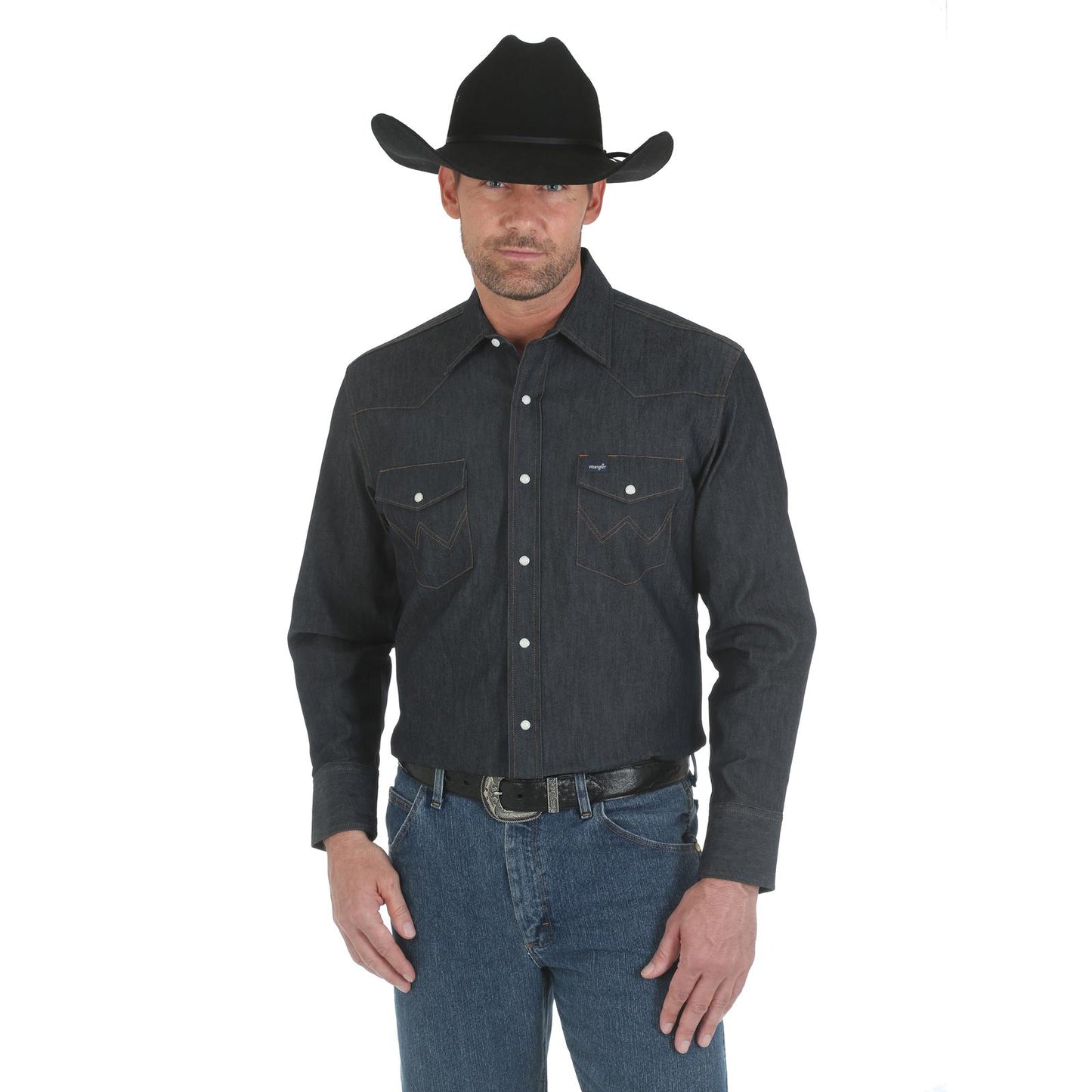 Wrangler Advanced Confort Workshirt Denim pour Homme