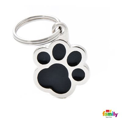 Medaille White Pawprint- Black Pawprint