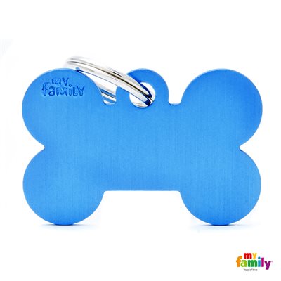 Medaille Big Bone Aluminium Blue