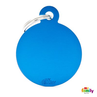 Medaille Big Round Aluminium Blue