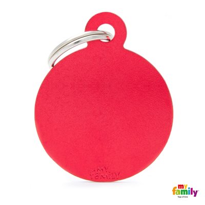 Medaille Big Round Aluminium Red