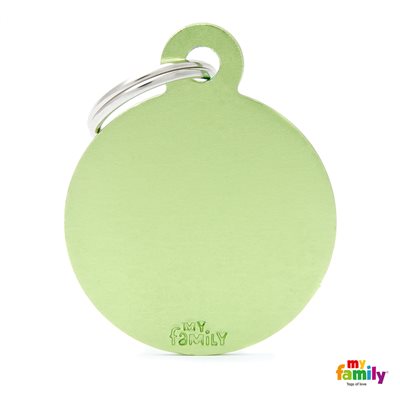 Medaille Big Round Aluminium Green