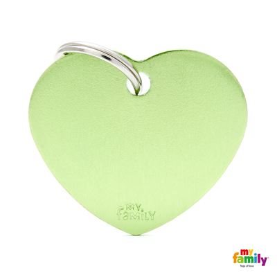 Medaille Big Heart Aluminium Green