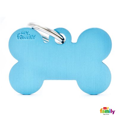 Medaille Big Bone Aluminium Light Blue