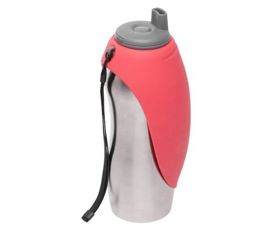 Messy Mutts Abreuvoir De Voyage En Acier Inoxydable Melon D'eau