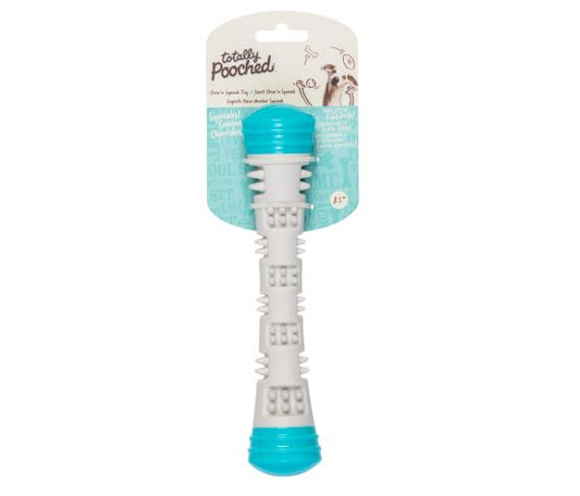 Messy Mutts Totally Pooched Chew N'Squeak Baton 8.5'' Bleu