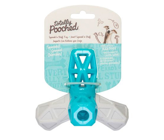 Messy Mutts Totally Pooched Squeak N'Stuff 5'' Gris&Bleu