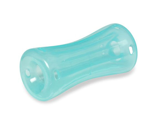 Messy Mutts "totally Pooched, Stuff 'n Shake Barrel" Jouet En Caoutchouc Pour Chien - Bleu